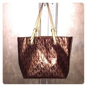 Shiny Bronze Michael Kors Bag